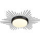 Kieran LED 18.25 inch Matte Black Flush Mount Ceiling Light